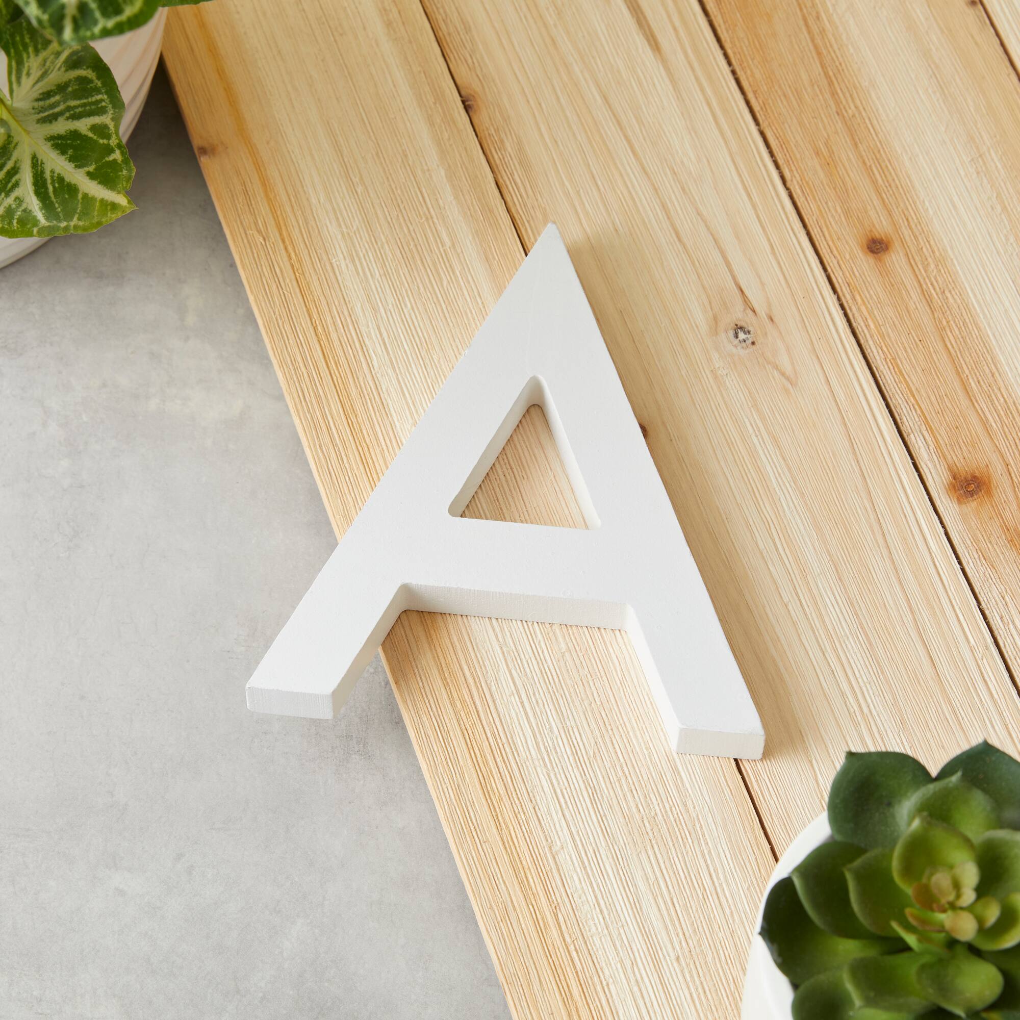 8 Pack: 5.5" White MDF Letter by Make Market